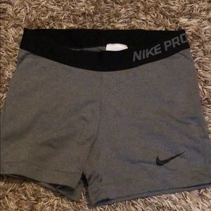 Gray Nike Pro spandex